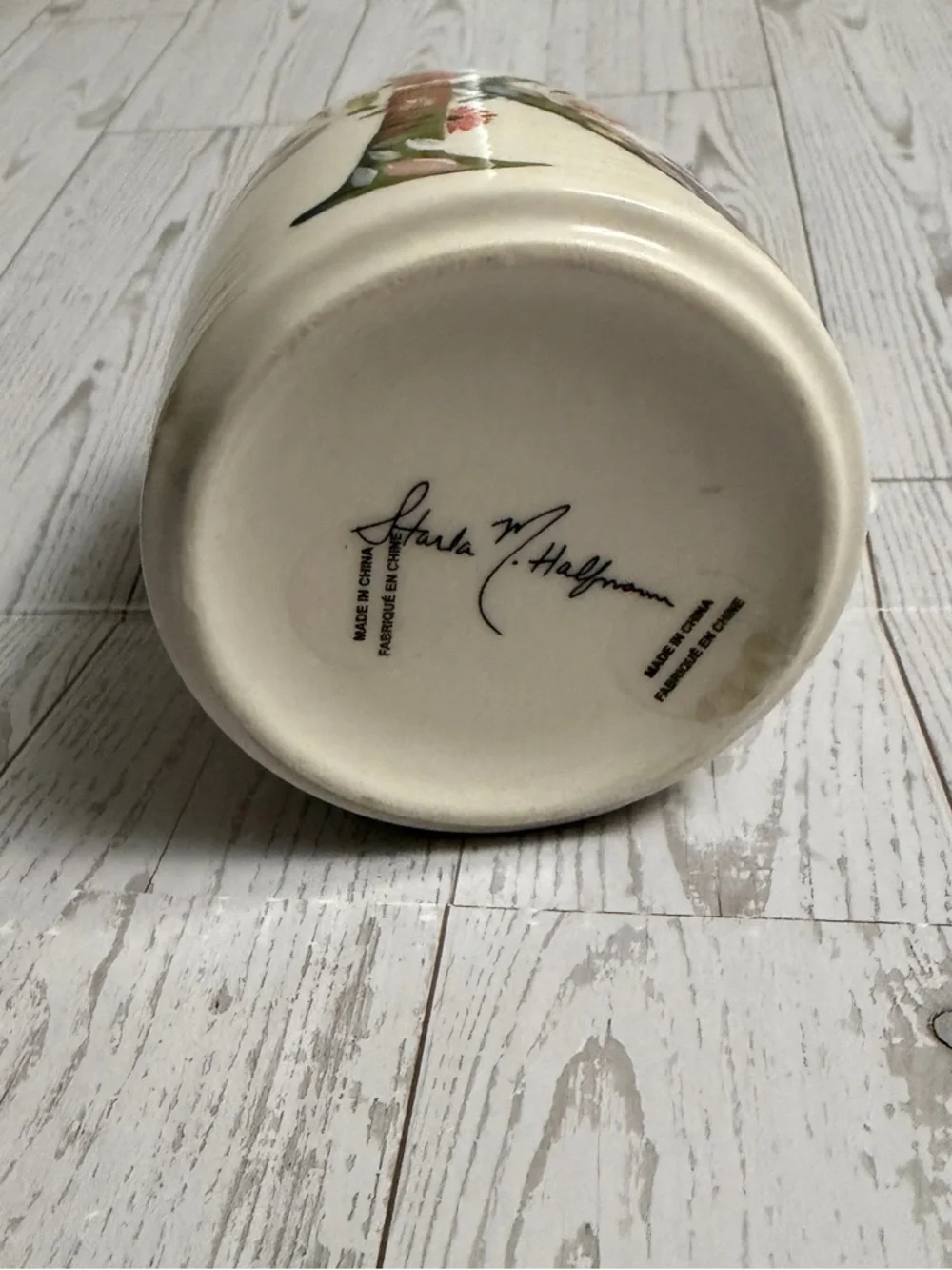 Anthropologie Coffee Cup Mug Inital Letter‎ K Monogram by Starla M Halfmann